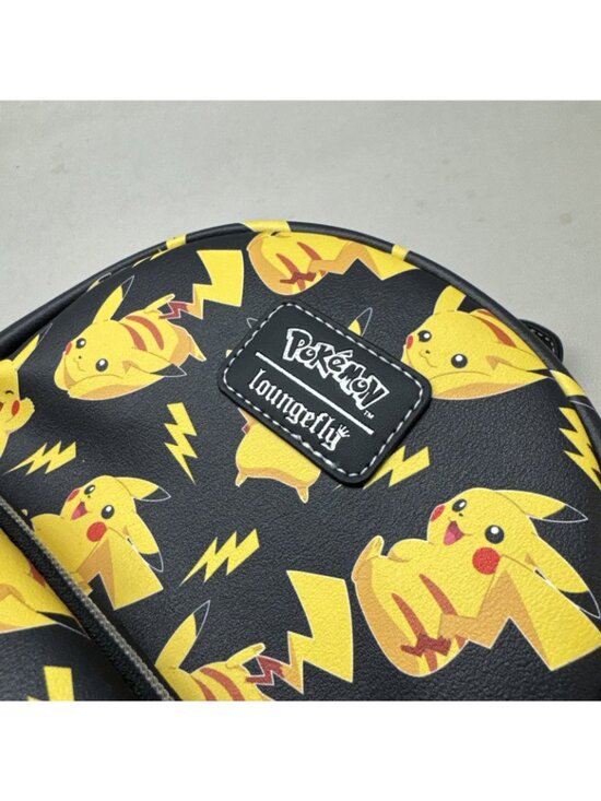 Loungefly Pokemon Pikachu All-Over Print Mini Backpack Black